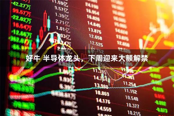 好牛 半导体龙头,下周迎来大额解禁