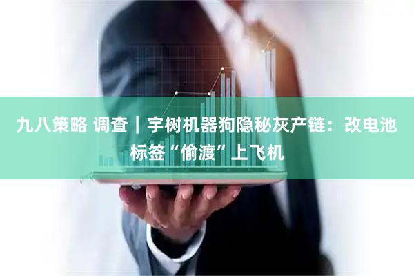 九八策略 调查｜宇树机器狗隐秘灰产链：改电池标签“偷渡”上飞机